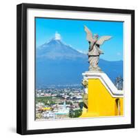 ¡Viva Mexico! Square Collection - Popocatepetl Volcano in Puebla X-Philippe Hugonnard-Framed Photographic Print