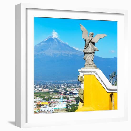 ¡Viva Mexico! Square Collection - Popocatepetl Volcano in Puebla X-Philippe Hugonnard-Framed Photographic Print