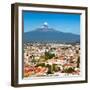 ¡Viva Mexico! Square Collection - Popocatepetl Volcano in Puebla-Philippe Hugonnard-Framed Photographic Print