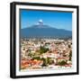 ¡Viva Mexico! Square Collection - Popocatepetl Volcano in Puebla-Philippe Hugonnard-Framed Photographic Print