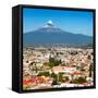 ¡Viva Mexico! Square Collection - Popocatepetl Volcano in Puebla-Philippe Hugonnard-Framed Stretched Canvas