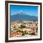 ¡Viva Mexico! Square Collection - Popocatepetl Volcano in Puebla-Philippe Hugonnard-Framed Photographic Print