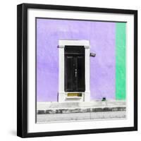 ¡Viva Mexico! Square Collection - Purple and Coral Green Facade - Campeche-Philippe Hugonnard-Framed Photographic Print