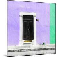 ¡Viva Mexico! Square Collection - Purple and Coral Green Facade - Campeche-Philippe Hugonnard-Mounted Photographic Print