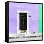 ¡Viva Mexico! Square Collection - Purple and Coral Green Facade - Campeche-Philippe Hugonnard-Framed Stretched Canvas