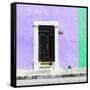 ¡Viva Mexico! Square Collection - Purple and Coral Green Facade - Campeche-Philippe Hugonnard-Framed Stretched Canvas