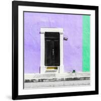 ¡Viva Mexico! Square Collection - Purple and Coral Green Facade - Campeche-Philippe Hugonnard-Framed Photographic Print