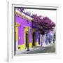 ¡Viva Mexico! Square Collection - Purple Facade in Oaxaca-Philippe Hugonnard-Framed Photographic Print