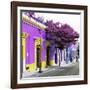 ¡Viva Mexico! Square Collection - Purple Facade in Oaxaca-Philippe Hugonnard-Framed Photographic Print