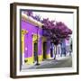 ¡Viva Mexico! Square Collection - Purple Facade in Oaxaca-Philippe Hugonnard-Framed Photographic Print