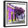 ¡Viva Mexico! Square Collection - Purple Facade in Oaxaca-Philippe Hugonnard-Framed Photographic Print