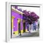 ¡Viva Mexico! Square Collection - Purple Facade in Oaxaca-Philippe Hugonnard-Framed Photographic Print