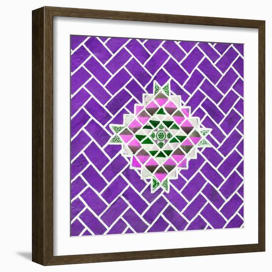 ¡Viva Mexico! Square Collection - Purple Mosaics-Philippe Hugonnard-Framed Photographic Print