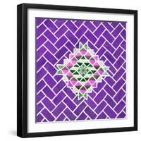 ¡Viva Mexico! Square Collection - Purple Mosaics-Philippe Hugonnard-Framed Photographic Print