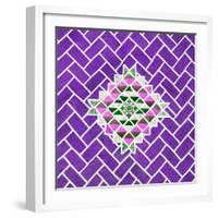 ¡Viva Mexico! Square Collection - Purple Mosaics-Philippe Hugonnard-Framed Photographic Print