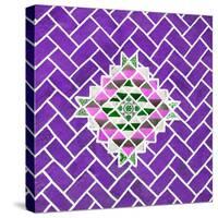 ¡Viva Mexico! Square Collection - Purple Mosaics-Philippe Hugonnard-Stretched Canvas