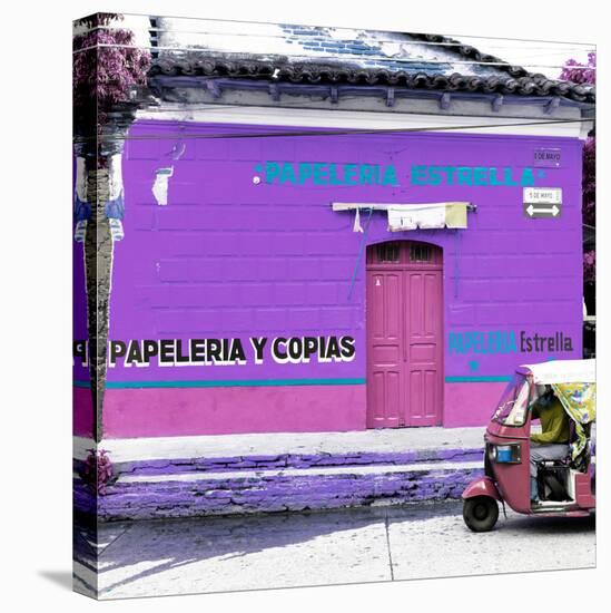 ¡Viva Mexico! Square Collection - Purple Papeleria-Philippe Hugonnard-Stretched Canvas