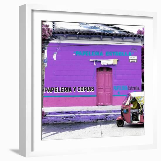 ¡Viva Mexico! Square Collection - Purple Papeleria-Philippe Hugonnard-Framed Photographic Print