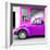 ¡Viva Mexico! Square Collection - Purple VW Beetle and Deep Pink Facade-Philippe Hugonnard-Framed Photographic Print