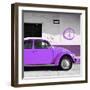 ¡Viva Mexico! Square Collection - Purple VW Beetle Car & Peace Symbol-Philippe Hugonnard-Framed Premium Photographic Print