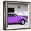 ¡Viva Mexico! Square Collection - Purple VW Beetle Car & Peace Symbol-Philippe Hugonnard-Framed Photographic Print