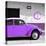 ¡Viva Mexico! Square Collection - Purple VW Beetle Car & Peace Symbol-Philippe Hugonnard-Stretched Canvas