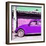 ¡Viva Mexico! Square Collection - Purple VW Beetle Car-Philippe Hugonnard-Framed Photographic Print