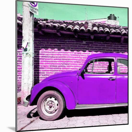 ¡Viva Mexico! Square Collection - Purple VW Beetle Car-Philippe Hugonnard-Mounted Photographic Print