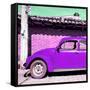 ¡Viva Mexico! Square Collection - Purple VW Beetle Car-Philippe Hugonnard-Framed Stretched Canvas