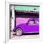 ¡Viva Mexico! Square Collection - Purple VW Beetle Car-Philippe Hugonnard-Framed Photographic Print