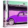 ¡Viva Mexico! Square Collection - Purple VW Beetle Car-Philippe Hugonnard-Stretched Canvas