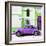 ¡Viva Mexico! Square Collection - Purple VW Beetle in San Cristobal-Philippe Hugonnard-Framed Photographic Print