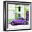 ¡Viva Mexico! Square Collection - Purple VW Beetle in San Cristobal-Philippe Hugonnard-Framed Photographic Print