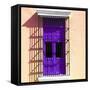 ¡Viva Mexico! Square Collection - Purple Window in Campeche-Philippe Hugonnard-Framed Stretched Canvas