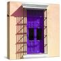 ¡Viva Mexico! Square Collection - Purple Window in Campeche-Philippe Hugonnard-Stretched Canvas