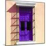 ¡Viva Mexico! Square Collection - Purple Window in Campeche-Philippe Hugonnard-Mounted Photographic Print