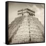 ¡Viva Mexico! Square Collection - Pyramid Chichen Itza II-Philippe Hugonnard-Framed Stretched Canvas