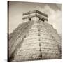 ¡Viva Mexico! Square Collection - Pyramid Chichen Itza II-Philippe Hugonnard-Stretched Canvas