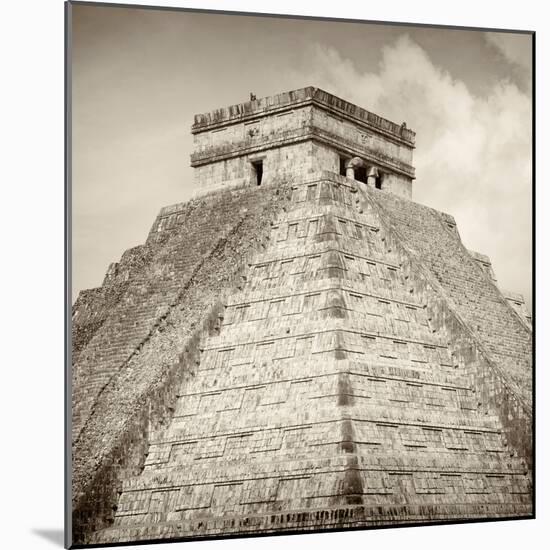 ¡Viva Mexico! Square Collection - Pyramid Chichen Itza II-Philippe Hugonnard-Mounted Photographic Print