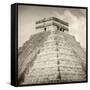 ¡Viva Mexico! Square Collection - Pyramid Chichen Itza II-Philippe Hugonnard-Framed Stretched Canvas