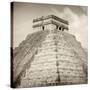 ¡Viva Mexico! Square Collection - Pyramid Chichen Itza II-Philippe Hugonnard-Stretched Canvas