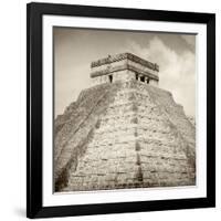 ¡Viva Mexico! Square Collection - Pyramid Chichen Itza II-Philippe Hugonnard-Framed Photographic Print