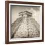 ¡Viva Mexico! Square Collection - Pyramid Chichen Itza II-Philippe Hugonnard-Framed Photographic Print