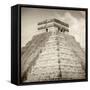 ¡Viva Mexico! Square Collection - Pyramid Chichen Itza II-Philippe Hugonnard-Framed Stretched Canvas