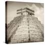 ¡Viva Mexico! Square Collection - Pyramid Chichen Itza II-Philippe Hugonnard-Stretched Canvas