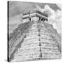 ¡Viva Mexico! Square Collection - Pyramid Chichen Itza III-Philippe Hugonnard-Stretched Canvas