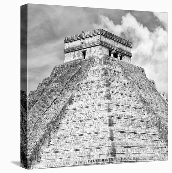 ¡Viva Mexico! Square Collection - Pyramid Chichen Itza III-Philippe Hugonnard-Stretched Canvas