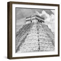 ¡Viva Mexico! Square Collection - Pyramid Chichen Itza III-Philippe Hugonnard-Framed Photographic Print