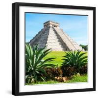 ¡Viva Mexico! Square Collection - Pyramid Chichen Itza IV-Philippe Hugonnard-Framed Photographic Print