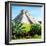 ¡Viva Mexico! Square Collection - Pyramid Chichen Itza IV-Philippe Hugonnard-Framed Photographic Print